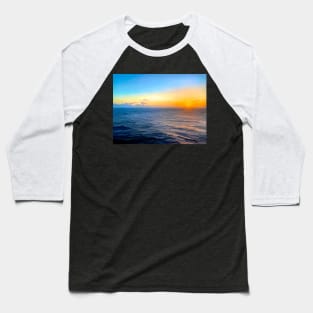 Colorful Sunrise At Sea Baseball T-Shirt